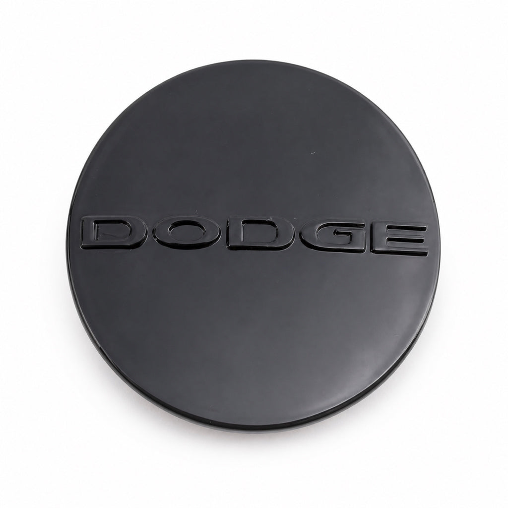 Set of 4 Gloss Black 63mm Dodge Wheel Center Caps - image 6