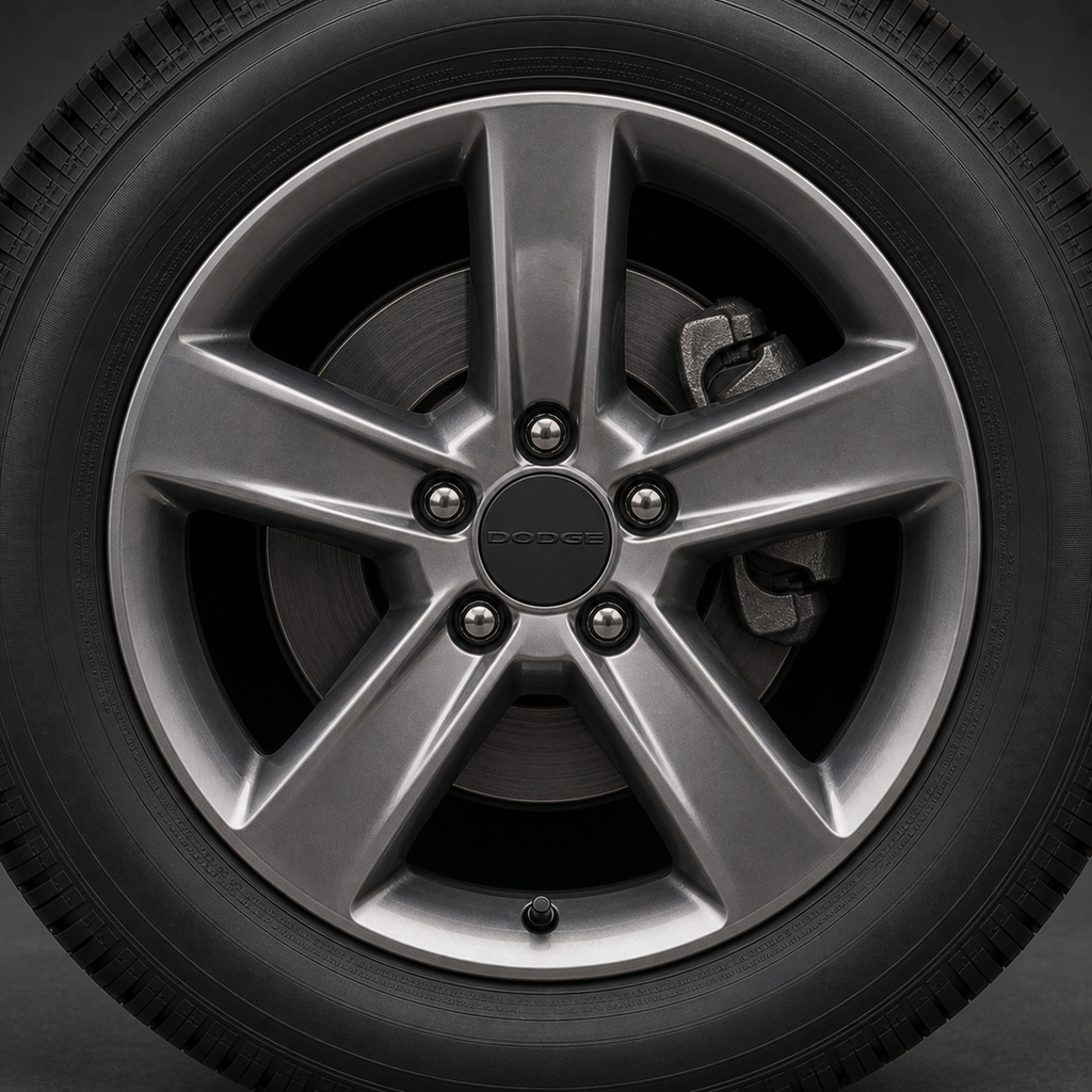 Set of 4 Gloss Black 63mm Dodge Wheel Center Caps - image 8