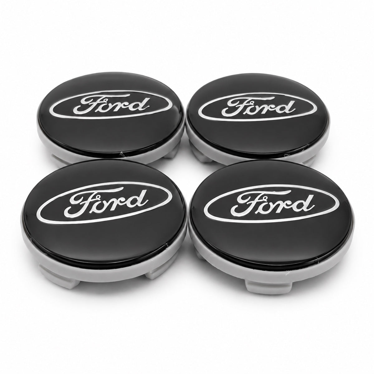 4Pcs Wheel Center Caps 2-1/8" BLACK Hubcaps Rim Emblem for Ford 54mm