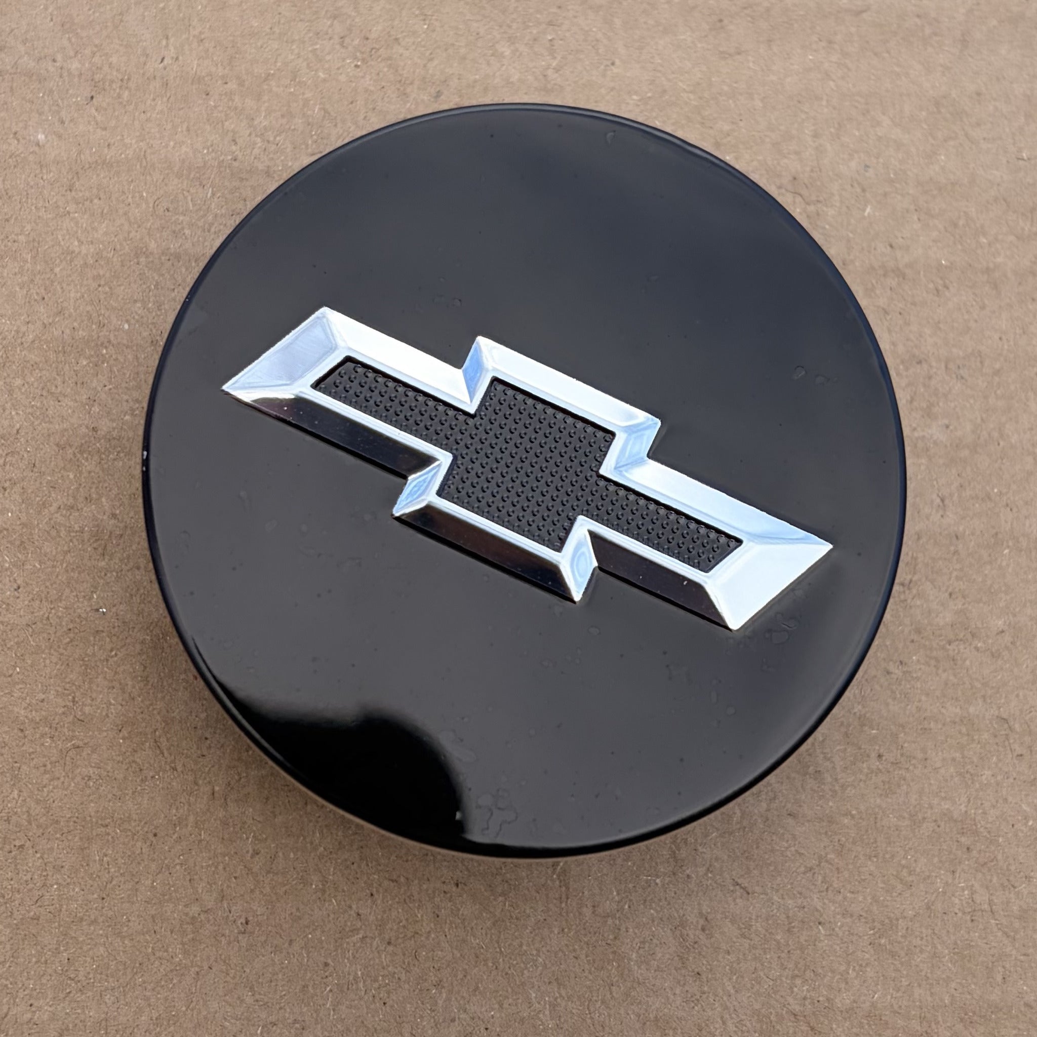 Set of 4 Black & Silver 59mm Chevrolet Wheel Center Caps - image 6