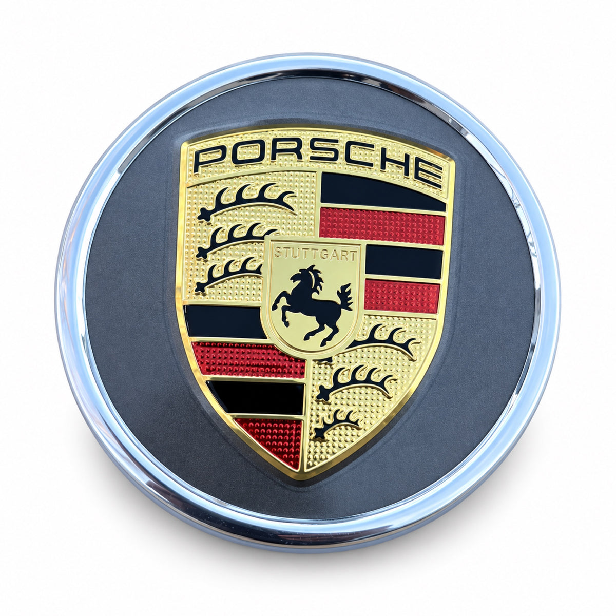 4 Set Porsche 76mm Taycan Wheel Center Hub Cap 9J1 black gold gray