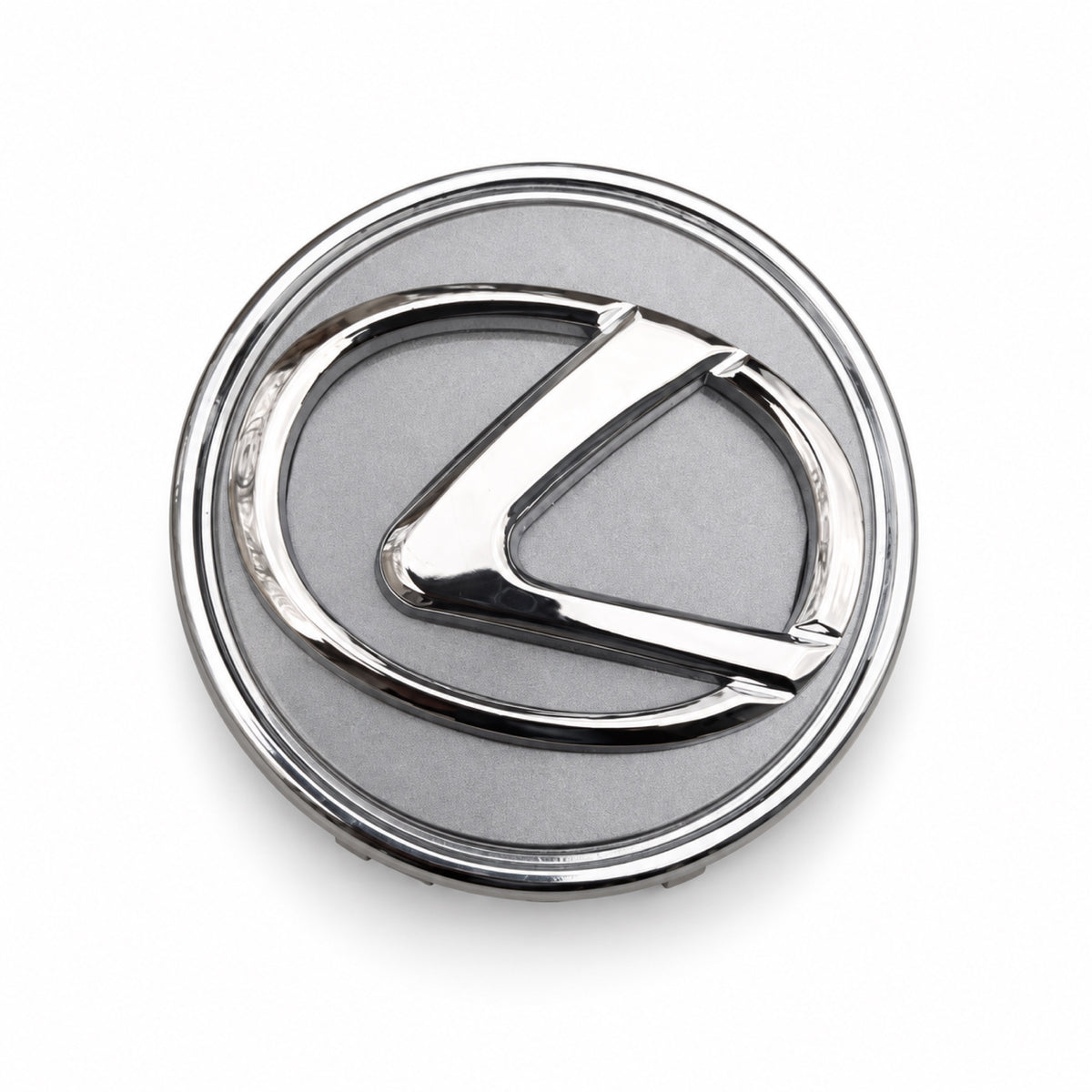 4PCS LEXUS 62MM Dark Grey & Chrome Wheel Center Hub Caps 42603-30590 Badge Logo