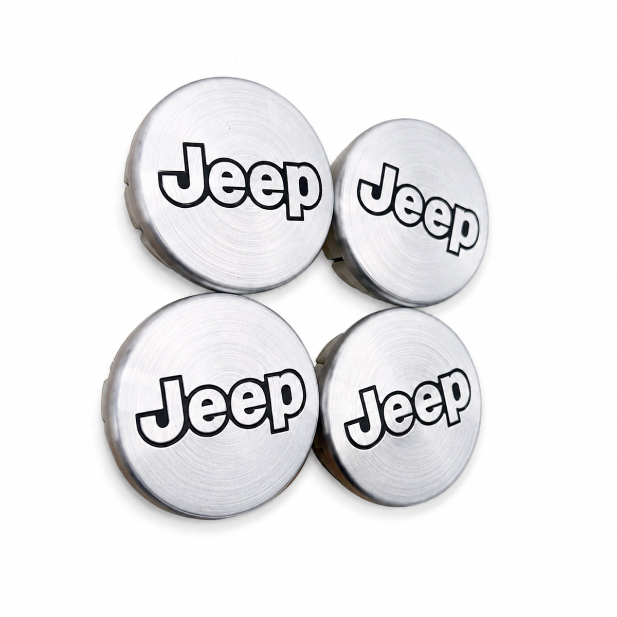 Jeep Set of 4 Chrome J Wheel Center Caps Liberty Grand Cherokee Wrangler