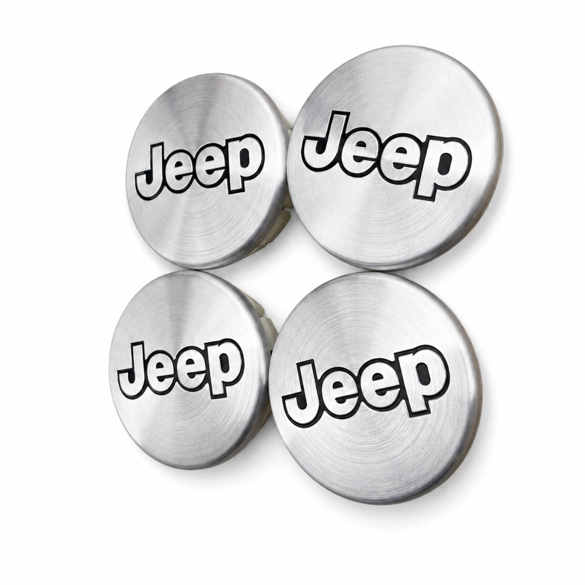 Jeep Set of 4 Chrome J Wheel Center Caps Liberty Grand Cherokee Wrangler