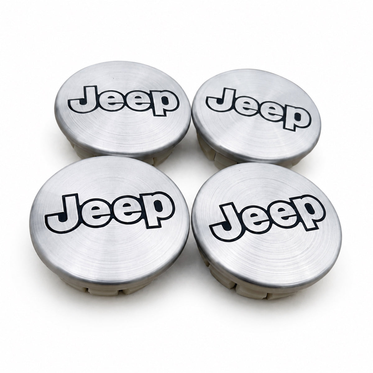 Jeep Set of 4 Chrome J Wheel Center Caps Liberty Grand Cherokee Wrangler