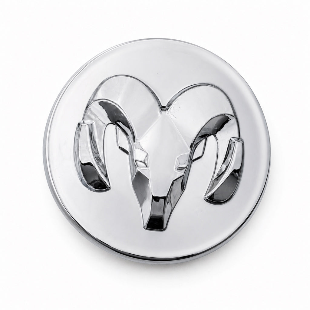 Set of 4 Silver 63mm Dodge Wheel Center Caps - image 6